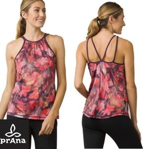 🧘‍♀️prAna | Workout Top Floral Dark Plum Yoga